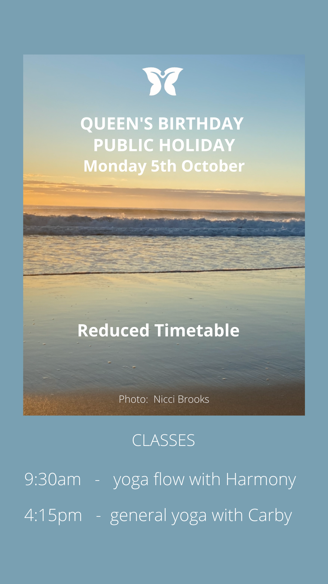 Reduced Timetable for the Queen's Birthday Public Holiday - Monday 5th October